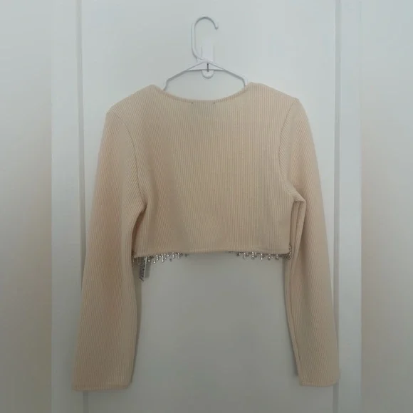 Zara Rhinestone Crop Top - Picture 5 of 5